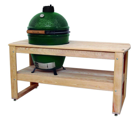 Wooden ACACIA HARDWOOD TABLE For Large Green Egg